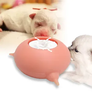 Produsen Pemberi Makan Hewan Peliharaan Mewah Kustom Mangkuk Gelembung Silikon Molar Anak Anjing Mangkuk Susu Anak Anjing Puting Susu