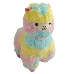 Juguete de felpa suave para niños, Llama arcoíris, muñeco de Alpaca, lana pequeña, <span class=keywords><strong>animal</strong></span> de peluche, cojín de almohada - Product Image 1