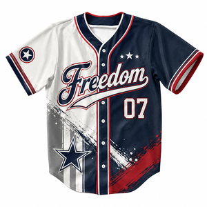 Maillot de baseball personnalisé par sublimation, livraison directe, maillots de baseball pour jeunes, impression par sublimation sur demande, maillot de baseball - Product Image 1