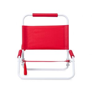 Wholesale Portable Summer <b>Foldable</b> <b>Beach</b> Chair Low Sand Metal Plastic Sturdy Frame Easy Storage Promotional Pen Custom Logo Silk - Product Image 4