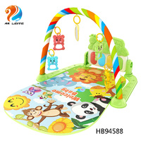 Alfombra de Juego para Bebés Personalizada OEM, Roja/Azul, 1 cm de Grosor, de Algodón Suave, Alfombra Musical de Piano para Actividades de Bebés, Juguete Educativo