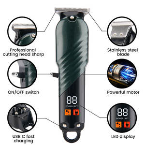 OEM/ODM, cortapelos impermeable, suministro de peluquero, recortadora eléctrica recargable, recortadora de cuerpo, afeitadora para hombres, recortadora de pelo, máquina de afeitar - Product Image 5