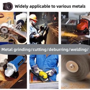 Disco abrasivo de mil cuchillas de 72 páginas, rueda de tela de <span class=keywords><strong>esmeril</strong></span> plana gruesa de 100MM <span class=keywords><strong>para</strong></span> máquina de pulir, hoja de pulido <span class=keywords><strong>para</strong></span> moler - Product Image 4