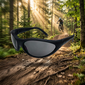 Lunettes de sécurité industrielles anti-poussière UKCA scellées en mousse pour construction avec lentilles PC en deux parties - Product Image 1