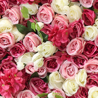Panneaux décoratifs muraux en fleurs artificielles durables et écologiques, faits à la main, taille personnalisable pour mariage, vente en gros