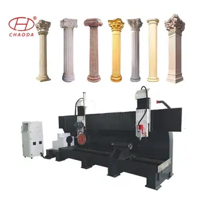 Fabrika doğrudan 3 eksenli taş Cnc Router mermer granit taş roma sütunları Corbel Pilasters silindirleri