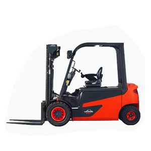 LindeE50電動5トンフォークリフトバッテリーカウンターウェイトフォークリフト快適シート3レベルガントリー - Product Image 1