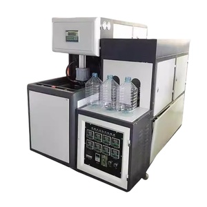 Semiautomático pequeño plástico mascota bebida agua jugo botella tarro fabricante estiramiento soplado molde que hace la máquina - Product Image 3