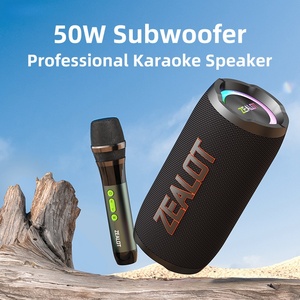 Altoparlanti Wireless Zealot S76 50W con BT 5.3, Luci LED RGB, Impermeabilità IPX6, Supporto per 1 Microfono Wireless per Feste Karaoke - Product Image 1