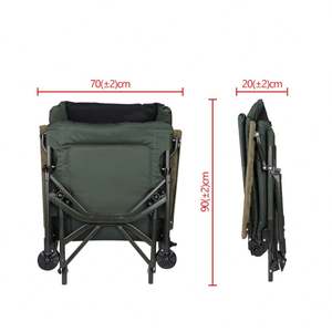 Ghế câu cá ngoài trời màu xanh xám mới, chất liệu thô, gấp gọn, di động - Product Image 4