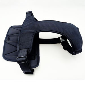 สายจูงสุนัขบุนวมไนล่อนทนทานพร้อมที่จับเสื้อกั๊กสัตว์เลี้ยงปรับได้สะท้อนแสงสำหรับฝึกสุนัขทำงานปีนเขา - Product Image 2