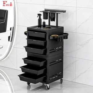 Equipo Profesional de Salón, Carrito Rodante de 6 Cajones con Soporte para Extensiones de Cabello para Peluquería y Barbería - Product Image 2