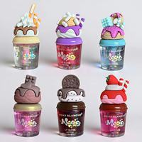 Gloss à lèvres brillant Magic Cup Ice Cream, design mignon de dessert, hydratant