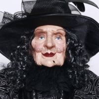 SOTE 90CM Offre Spéciale Halloween sorcière fête décoration chapeau noir sorcière poupée pour maison hantée cour pelouse décorations