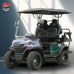 Voiturette de <span class=keywords><strong>golf</strong></span> électrique Letsing colorée 4 places, 4 roues motrices, 4x4 tout-terrain, batterie lithium 72V, moteur métallique 4KW, certifiée CE - Product Image 5