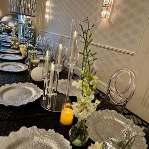 <span class=keywords><strong>Candelabro</strong></span> Acrílico de 8 Brazos y 128 cm, Portavelas Acrílico Alto, Decoración para Bodas, Centro de Mesa, Soporte para Flores - Product Image 6
