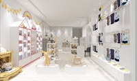 Décoration et design de présentoirs au sol pour magasins de vente au détail pour enfants, vêtements pour bébés