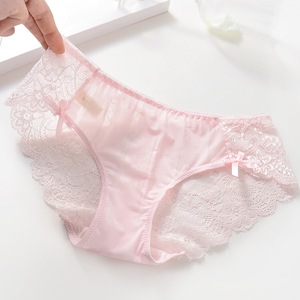 Lace <strong>Panties</strong> Cozy Lingerie Tempting <strong>Pretty</strong> Briefs High Quality Cotton Low Waist Cute Women Underwear