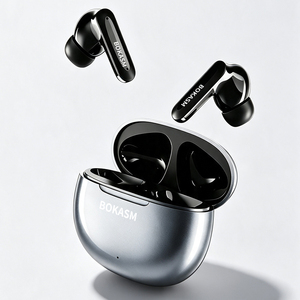 BOKASM True Wireless Earbuds With Active Noise Cancellation <b>Bluetooth</b> 5.3 In Ear Headphones Type C Charging IPX4 Waterproof - Product Image 1
