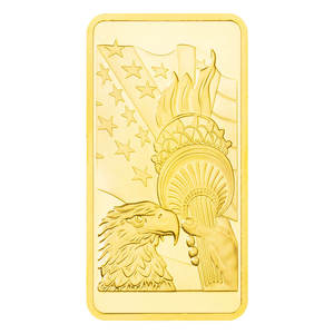 自由酒吧自由女神像纪念品收藏艺术镀金金色酒吧美国自由 - Product Image 4