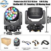 Lampe de lavage LED à tête mobile 19x40W RGBW Bee Eye avec contrôle DMX512 pour les soirées DJ Disco
