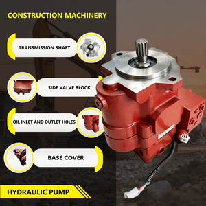 Pompe à pistons variables haute efficacité KDVP-1B-24BP-8G5 avec commande par solénoïde pour circuit hydraulique multi-actions d'excavatrice compacte - Product Image 2