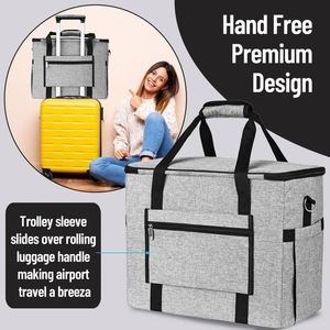 BSCI Factory Mini <b>Sewing</b> <b>Machine</b> Carrying Case Accessories Kits Supplies Tote Cover Bag - Product Image 5