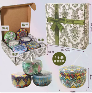 Bougie parfumée en fer et étain, bougie florale en pot, bougie artisanale parfumée, coffret cadeau, cadeau de mariage, décoration d'intérieur - Product Image 4