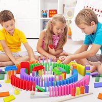 Jeu de construction de train en plastique Hot Toys Maze Ball Domino 55 pièces pour enfants d'âge préscolaire de 2 à 12 ans