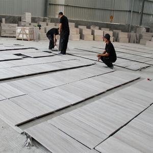 Piastrelle Bianco <span class=keywords><strong>Piove</strong></span> in Georgette di Seta Moderna, Effetto Legno Grigio Lucido, Piastrelle in Marmo per Interni, Appartamenti e Hotel - Product Image 3