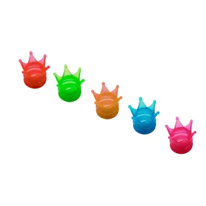 Crown-cubiertas de válvula antirrobo para neumático de coche, tapas de válvula de aire fluorescentes universales luminosas