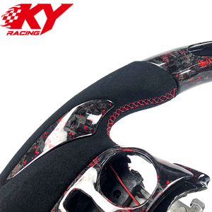 Customized <b>car</b> <b>interior</b> forged carbon fiber leather LED sports steering wheel for Lexus IS ISF IS350 RX RC RCF NX GS LS LX LC ES - Product Image 2