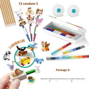 Karikatür yaratıcı montaj DIY hayvan yapı taşları kalemtıraş 40-Piece renk kutusu öğrenci anaokulu ödül hediye - Product Image 6