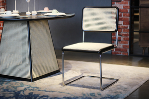 <span class=keywords><strong>Cesca</strong></span> comedor diseño reposabrazos lujo ratán nórdico comedor sillas metal pierna CAFÉ Tienda Hotel - Product Image 3