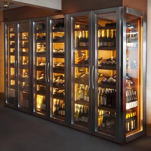 Design moderno personalizzato 304 armadietto per vino e liquori in acciaio inox antiruggine metallico Texture Multi-funzionale <span class=keywords><strong>mobili</strong></span> per la casa - Product Image 1