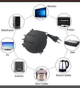 Cable de Alimentación de 2 Metros, Mini Enrollador de Cable Retráctil, Cables de Extensión para Electrodomésticos - Product Image 3