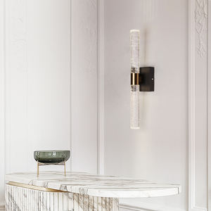 Lámpara de Pared de Cristal con Elegante Pantalla, Lámpara LED Regulable para Mesita de Noche, para Dormitorio de Hotel, Sala de Estar - Product Image 3