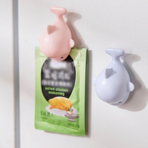 Support OEM Organisateur de réfrigérateur, Clip de sac en forme de baleine, Clip de scellage alimentaire en plastique réutilisable pour sacs de chips, de snacks et de café - Product Image 4