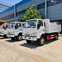 Camion benne basculante Isuzu 4x2 léger pour le transport de déchets et de matériaux de construction