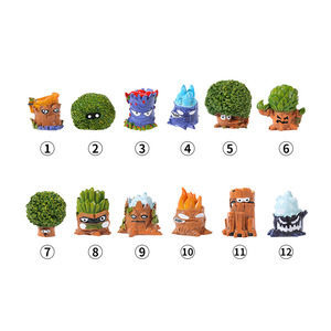Figuras de Troncos de Árboles de Plants Vs Zombies, Mini Juguetes de Resina de Dibujos Animados, Decoración de Halloween para Interiores y Exteriores - Product Image 4