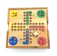 Jeux de société Ludo indiens de grande taille, fait à la main, multifonctionnel, à imprimer pour enfants et adultes, 2020