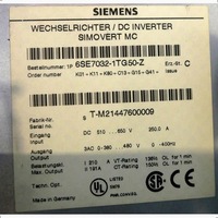 6SE7032-1TG50-Z 90 kW AC Drive for Industrial Motion Control and Automation Equipment