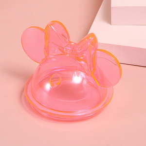 Vente en gros de tasses à double paroi en forme de souris personnalisées de 12 oz et 15 oz avec couvercles et pailles, gobelets en plastique pour enfants - Product Image 3