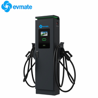 EVMATE Estación de Carga Rápida para Vehículos Eléctricos de 400KW de Alta Potencia, Tipo Dividido CCS2 CHAdeMO, Cargador Comercial para Vehículos Eléctricos IP55 OCPP