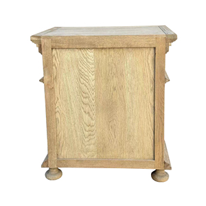 Fh1259 tinh tế Pháp tỉnh thủ công hamptons-phong cách rắn gỗ sồi Bàn Cạnh Giường ngủ với ba ngăn kéo. - Product Image 6