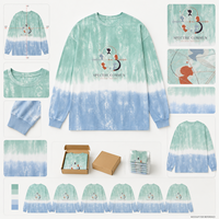 Fabricante de Camisetas Tie Dye Personalizadas, Camiseta Gráfica Unisex de Talla Grande para Clubes y Comunidades, Logotipo Personalizado, Marca Privada, OEM, ODM, Venta al Por Mayor
