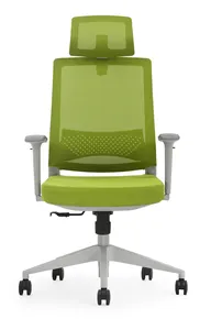 New Executive Office Chair Heavy-Duty Nylon Base Adjustable Armrest Mesh Swivel Mechanism Comfortable Ergonomic Design