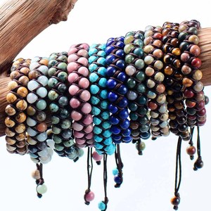 Bracelets d'<span class=keywords><strong>amitié</strong></span> tressés en pierres naturelles uniques pour femmes, fabriqués en Chine, bijoux en dropshipping - Product Image 1