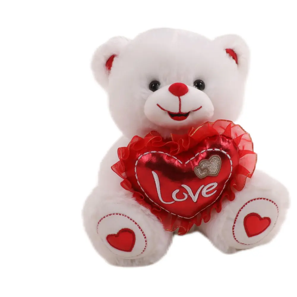 Ours en peluche Saint Valentin avec cœur Ours en peluche personnalisé doux