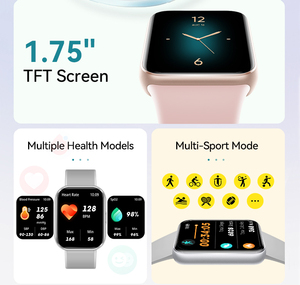 VALDUS ODM/OEM Smartwatch con Schermo Quadrato per Misurazione <span class=keywords><strong>Pressione</strong></span> Sanguigna, IP68, Fotografia Remota, VS13, Orologio Intelligente alla Moda - Product Image 2
